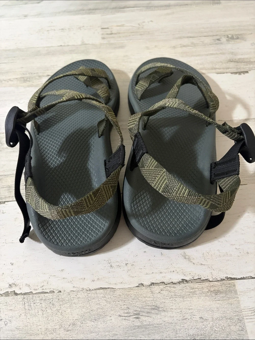 Chaco Men's Olive Green Strapped Sandals Size 11